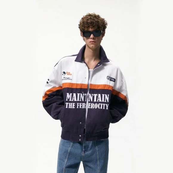 Zara | Jackets & Coats | Mens Racing Jacket Zara | Poshmark